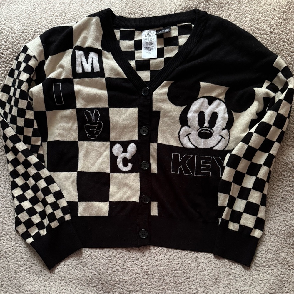 Disney Her Universe Black and White Cardigan Sweater